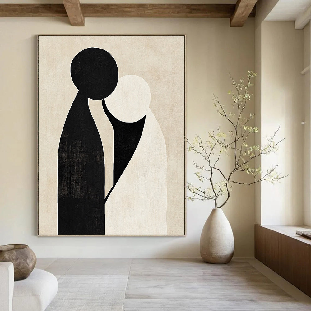Abstract Couple Figure Painting for Romantic - Themed Anniversaries GAB0965