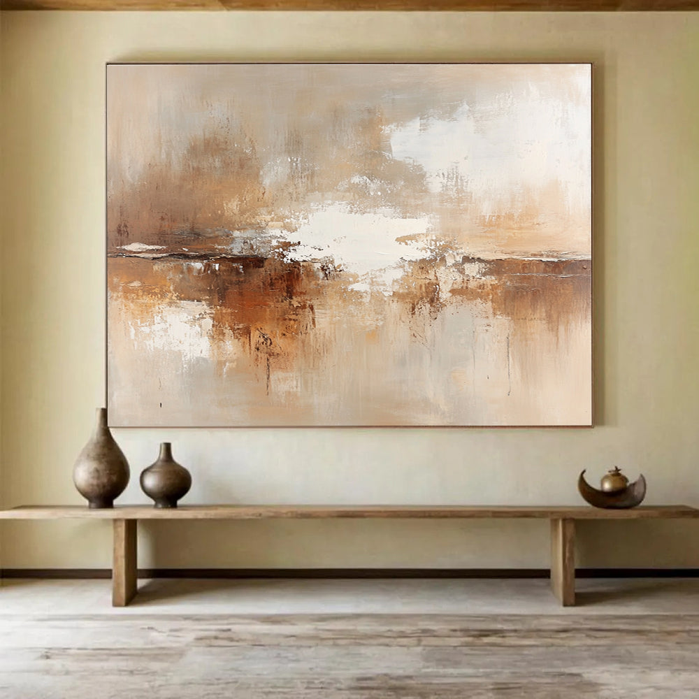 Earth - Toned Abstract: Warm, Muted Colors for Subtle Depth Abstract Painting ABS172