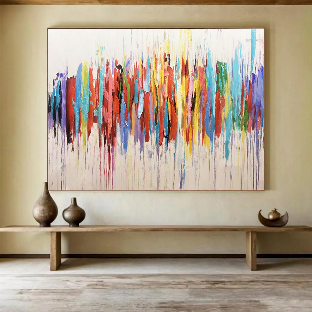 Color Drip Abstract Painting for Contemporary Art Galleries YHT211