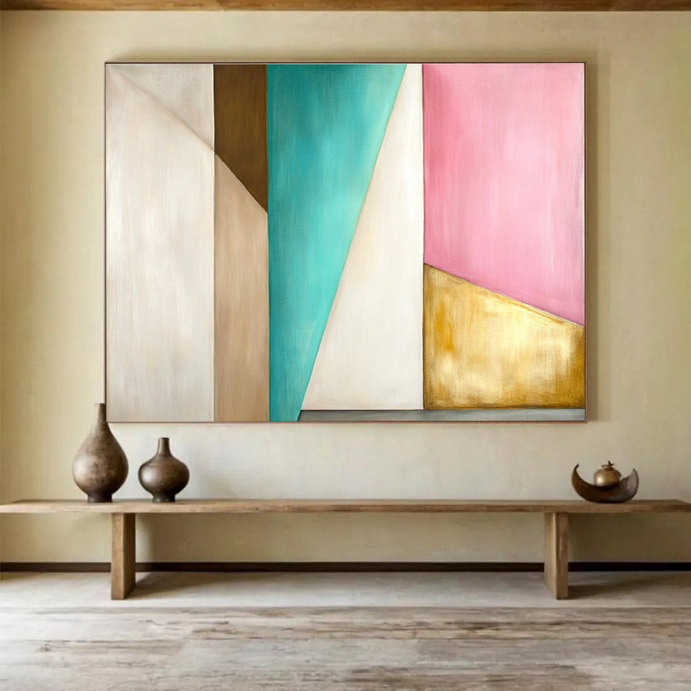 Geometric Color - Block Abstract  Chic Modern Harmony ABS078