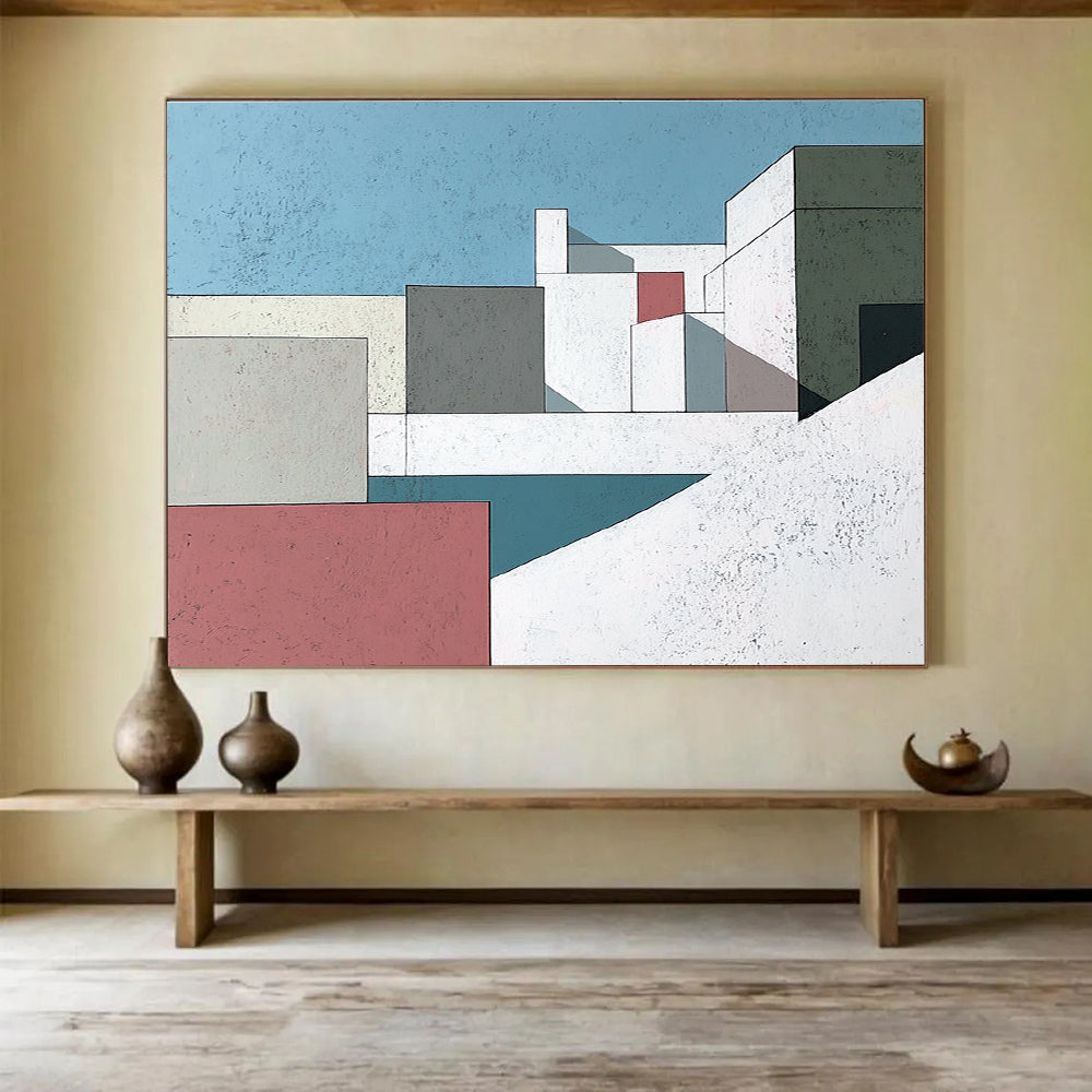 Architectural Geometric Abstract  Sleek Urban Simplicity ABS080