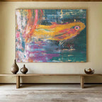 Vibrant Abstract Fish  A Splash of Color ABS034
