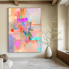Colorful Collage Abstract Painting for Creative Studios GAB1028