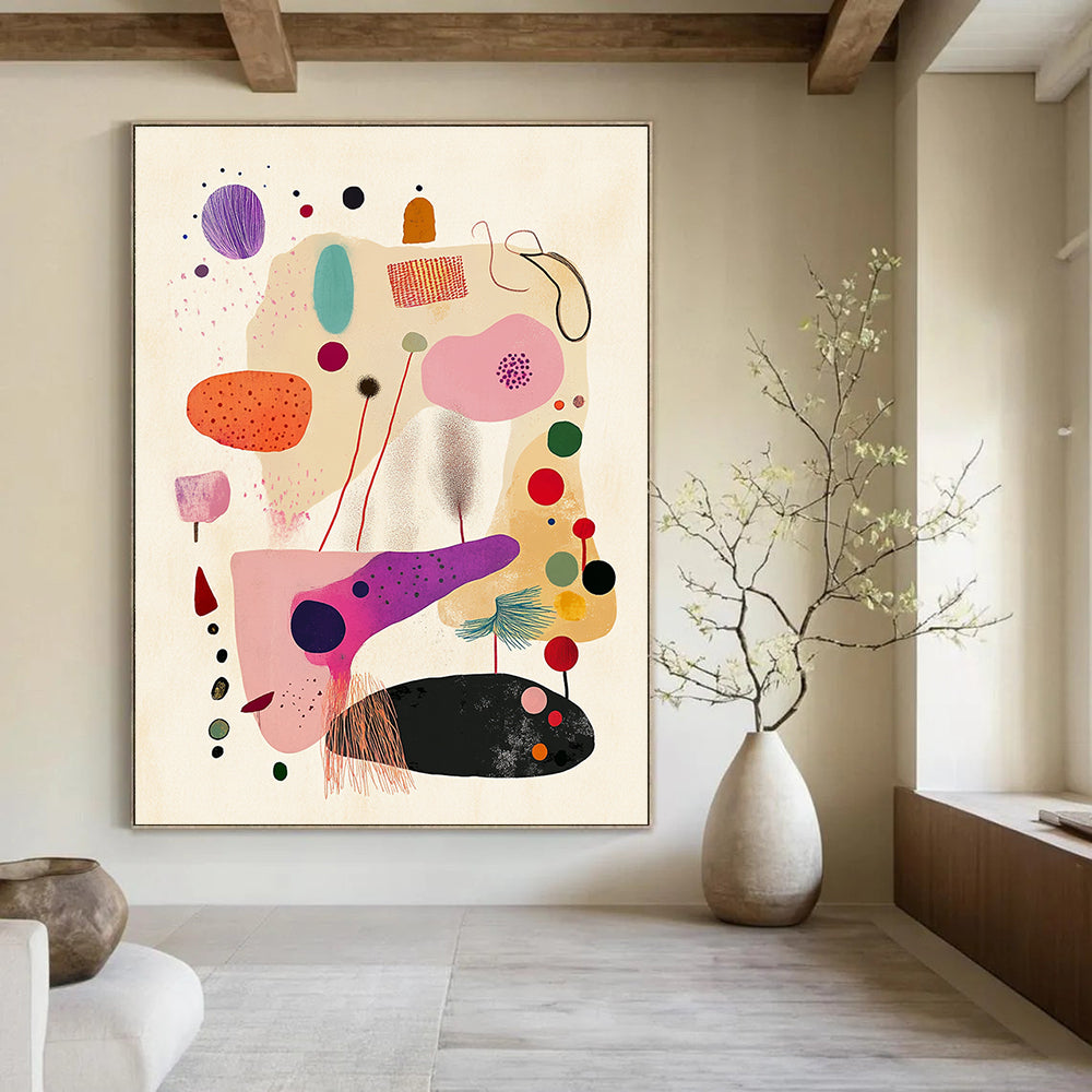 Playful Shape Abstraction - Minimalist Whimsical Art GAB0397