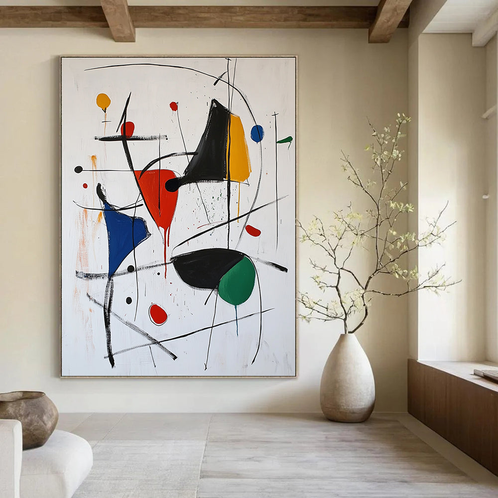 Colorful Drip Abstract Painting for Bohemian - Style Studios GAB0845