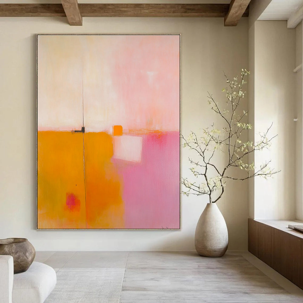 Minimalist Color Block Abstract Painting for Modern Spaces GAB1453