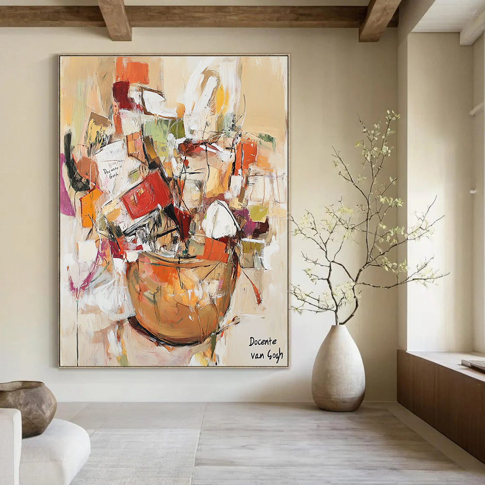 Abstract Still Life Painting for Eclectic Dining Areas GAB1112