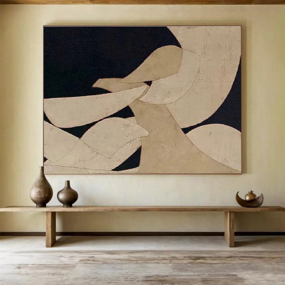 Minimalist Abstract Shapes Painting for Contemporary Office Lobbies YHT249