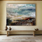 Textured Sea Abstract Painting for Art - Lovers’ Spaces YHT015