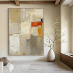 Neutral Tones Abstract Painting for Minimalist - Styled Living Rooms GAB1091