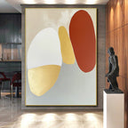 Color - Block Abstract Painting with Metallic Accents WINK874