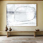 Minimalist Line Abstract Painting for Modern Offices YHT140