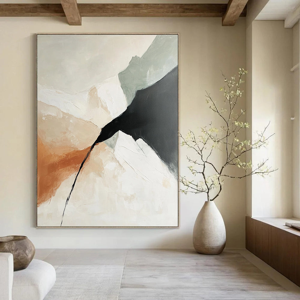 Abstract Mountain Scene Painting for Adventure - Themed Home Decor GAB1228