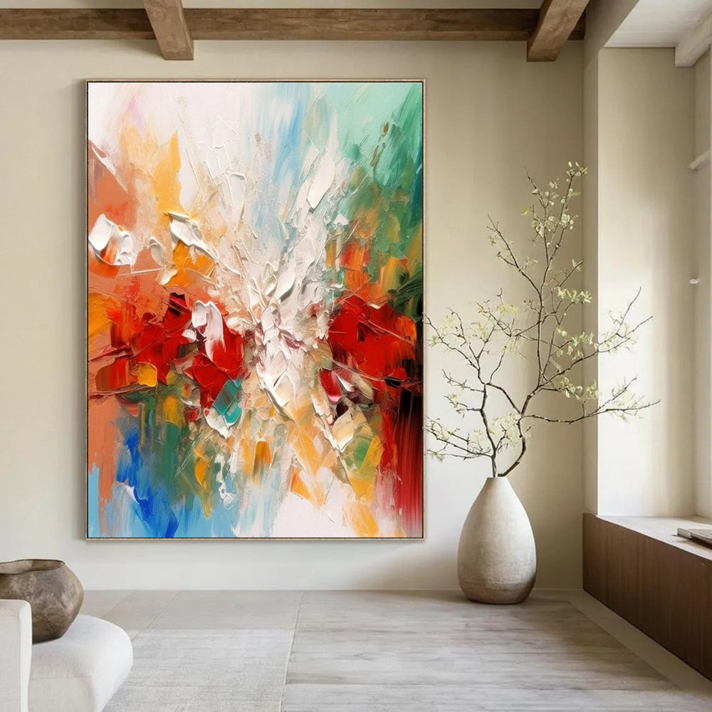 Colorful Explosion Abstract Painting for Artistic Event Venues HENG079