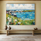 Vibrant Coastal Village  Lively Seaside ABS118