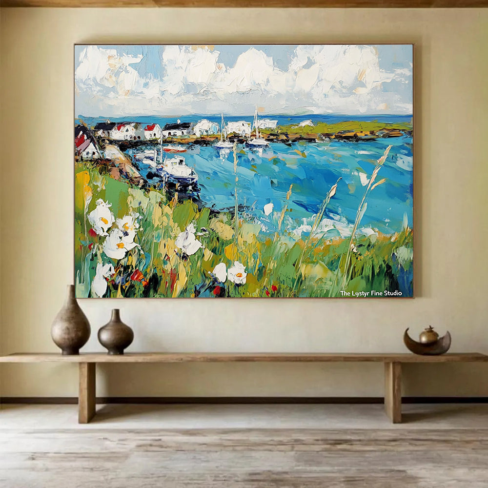 Vibrant Coastal Village  Lively Seaside ABS118