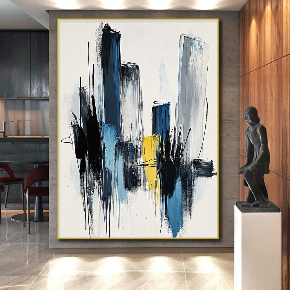 Cityscape Abstract Painting with Urban Energy WINK444