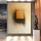 Subtle Square Gradient Abstract Painting with Gentle Transitions WINK235