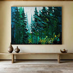Feather Sophistication Abstract Painting for Sophisticated Bedroom Sanctuaries YHT308