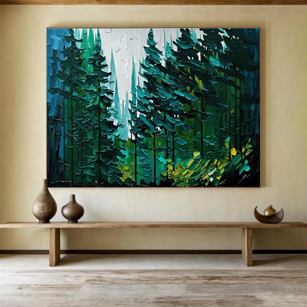 Feather Sophistication Abstract Painting for Sophisticated Bedroom Sanctuaries YHT308