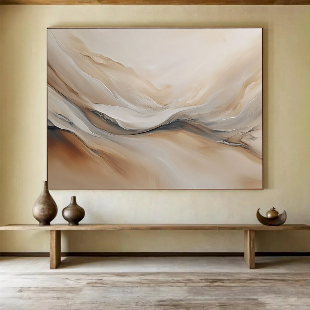 Flowing Neutral Abstract  Serene Movement ABS039