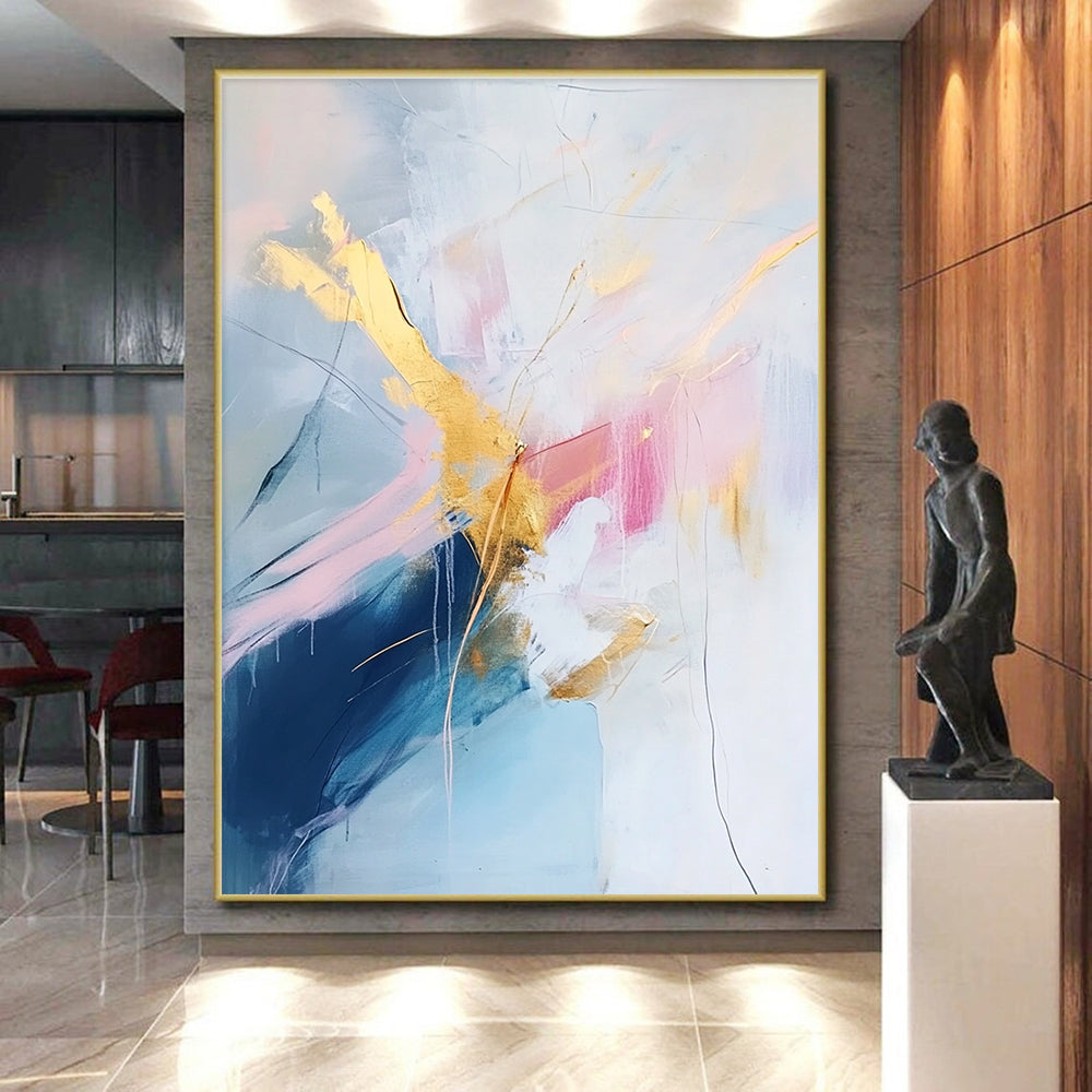 Pastel - Gold Abstract Painting with Delicate Luxury WINK437