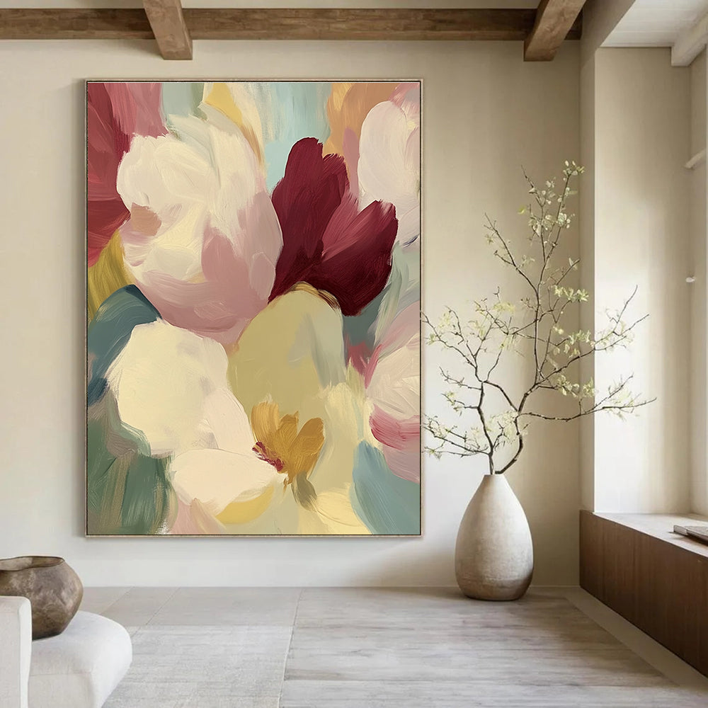 Colorful Petal Abstract - Vibrant Floral Abstract Art GAB0491