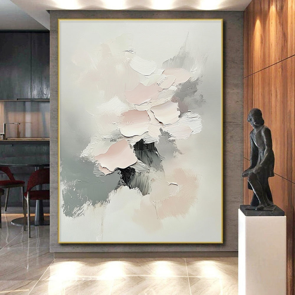 Pastel Abstract Flower Painting with Delicate Charm WINK766