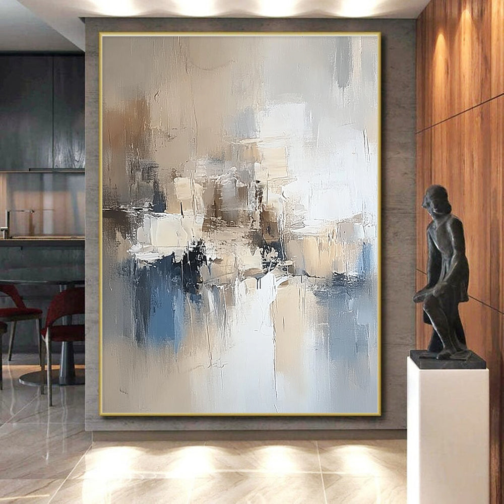 Neutral Tones Abstract Painting with Subtle Elegance WINK801