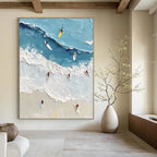 Surfers on Waves Dynamic Abstract Painting for Energetic Spaces GAB1482