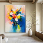 Colorful Abstract Bouquet Painting for Lively Spaces GAB0719