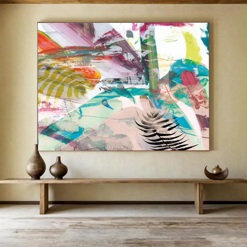 Tropical Abstract Painting for Exotic Interiors YHT118
