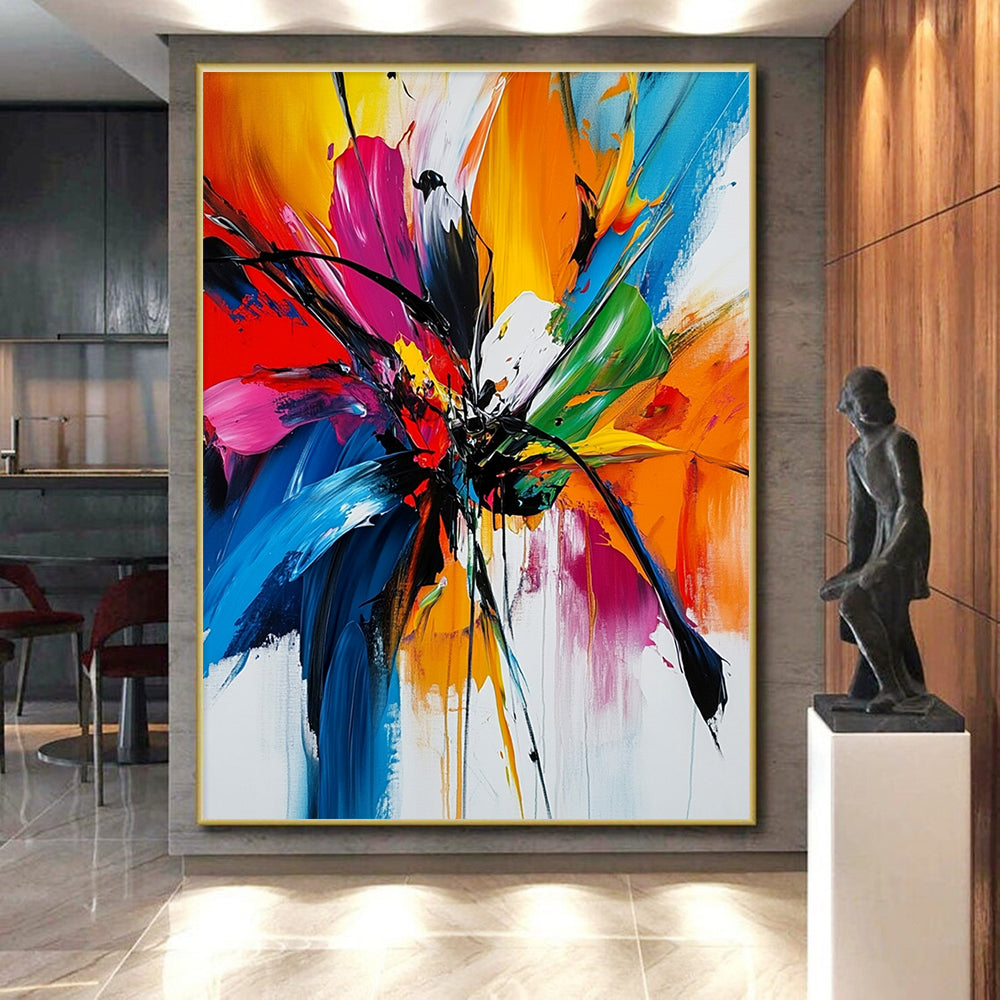 Colorful Flower Abstract Painting with Lively Beauty WINK787