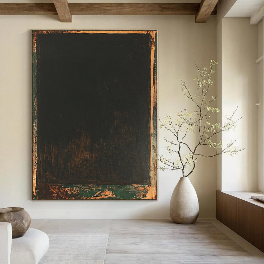 Dark Abstract Painting for Modern Art Gallery Installations GAB1283