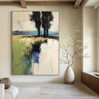 River Reflection Abstract - Impressionistic Water Landscape GAB0534
