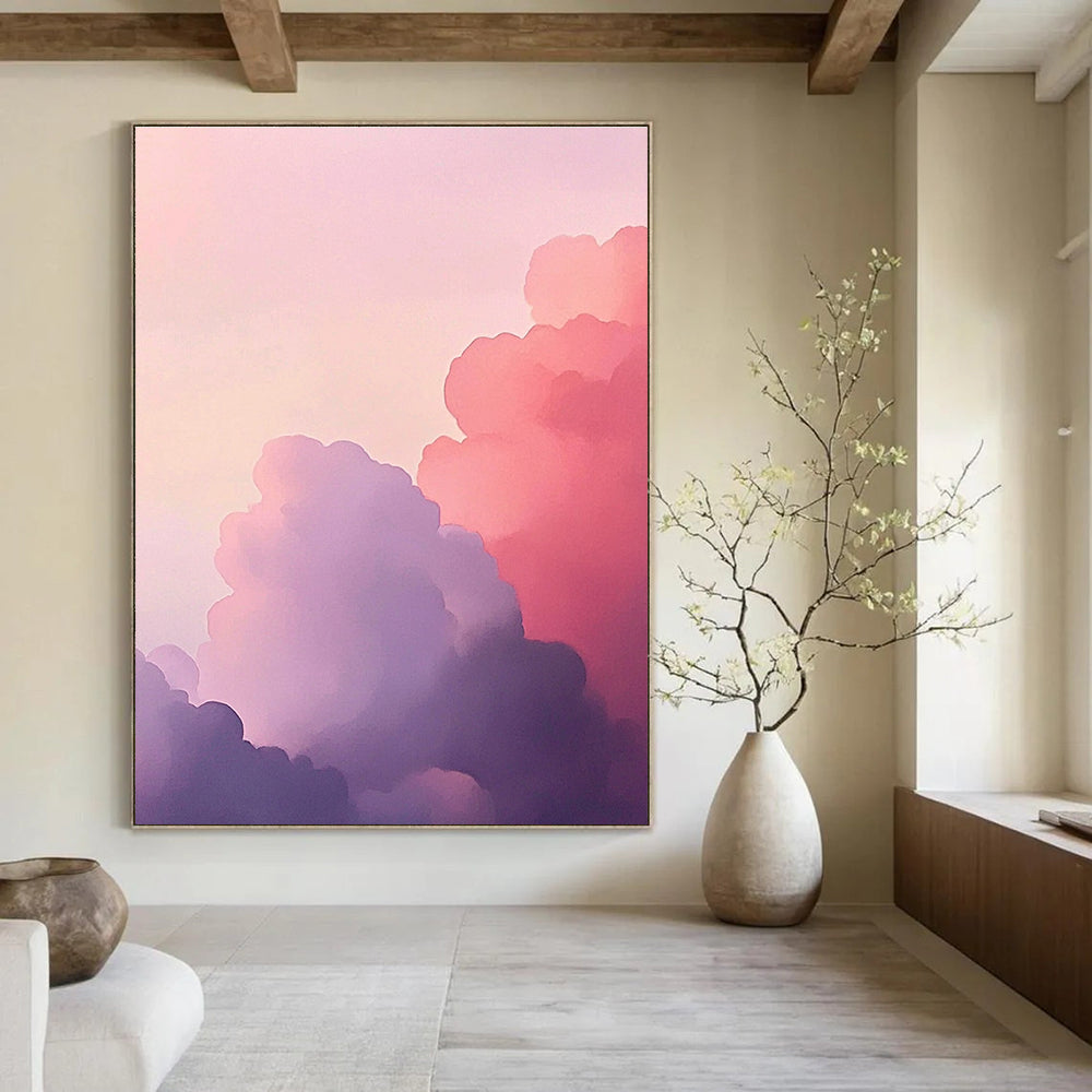 Pastel Clouds Dreamy Abstract Painting GAB0319