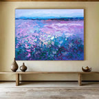 Purple Field Abstract Painting for Modern Art Galleries YHT453