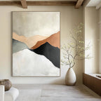 Minimalist Abstract Mountains Painting for Scandinavian - Styled Studies GAB1124