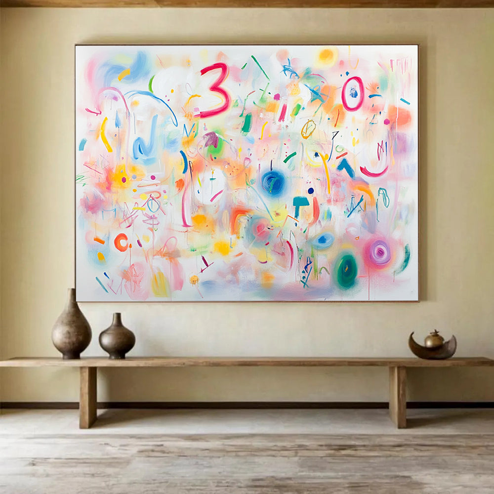 Playful Colorful Abstract Doodles  Whimsical Creativity ABS067