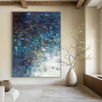 Expressive Splatter Abstract Composition Painting for Art - Centric Spaces HENG246