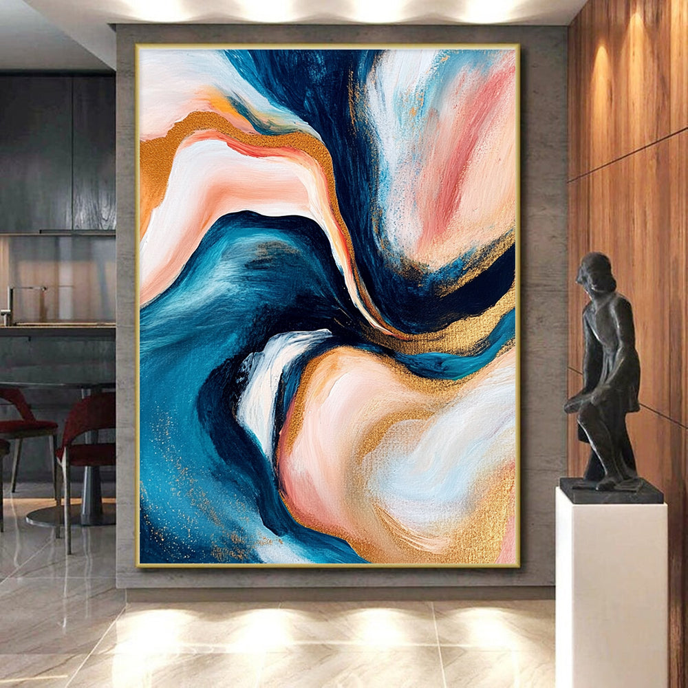 Fluid Color Abstract Painting with Dreamy Flow WINK782