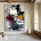 Colorful Dynamic Abstract Painting for Creative Coworking Spaces HENG391