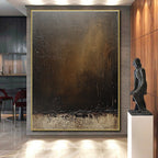 Deeper Dark Gradient Abstract Painting with Intense Atmosphere WINK292