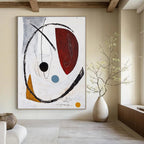 Circular Abstract Composition Painting for Modern Gallery Corridors GAB1246