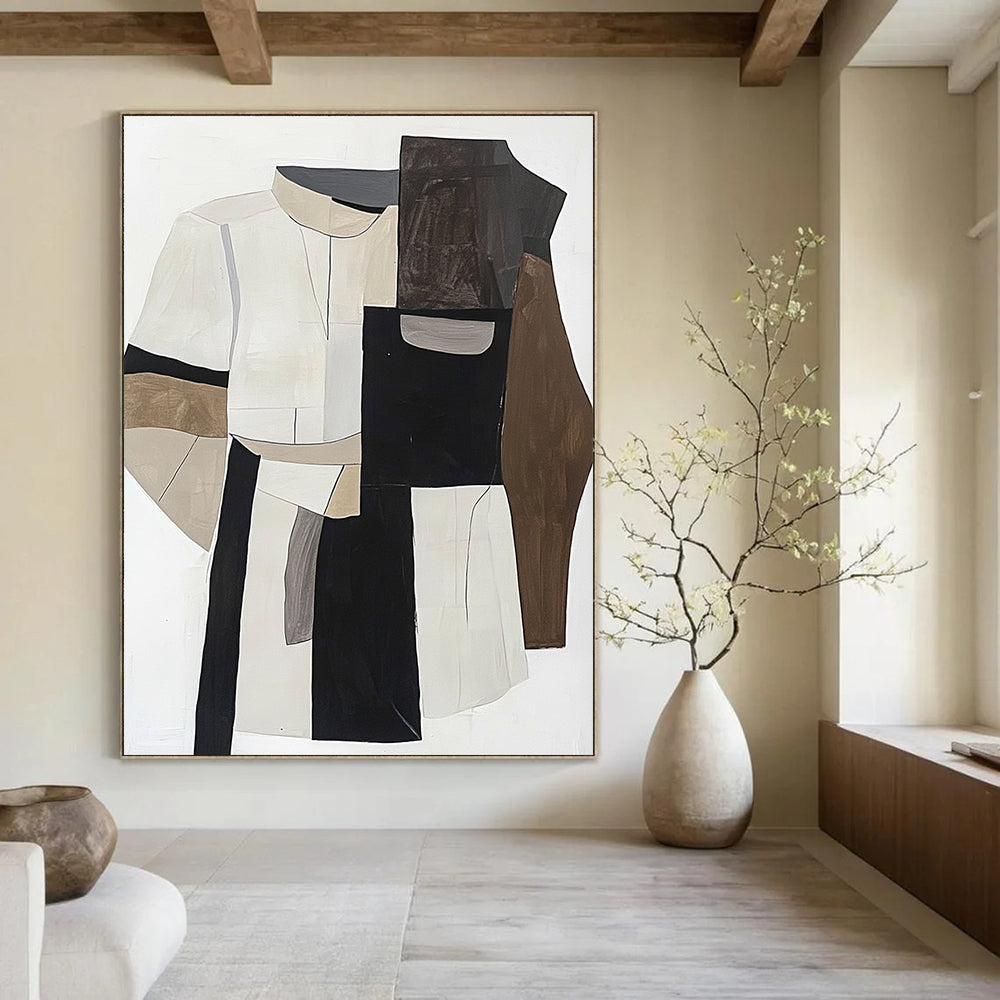 Abstract Clothing Collage Geometric Fashion Abstract Painting GAB0260