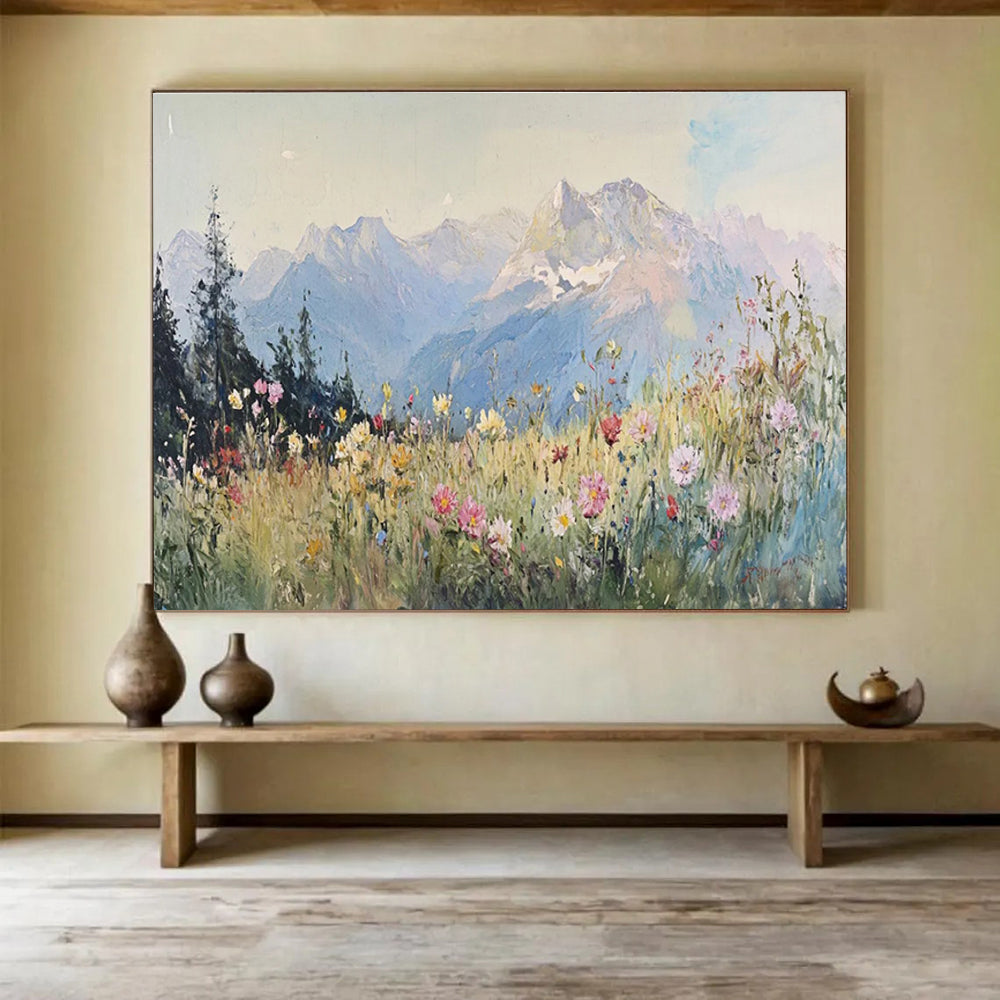Alpine Meadow Abstract Painting for Outdoor - Enthusiast Studies YHT409