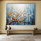 3D Blossom Tree Abstract Painting for Elegant Living Rooms YHT160