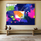 Vibrant Color Block Abstract  Bold and Energetic ABS052