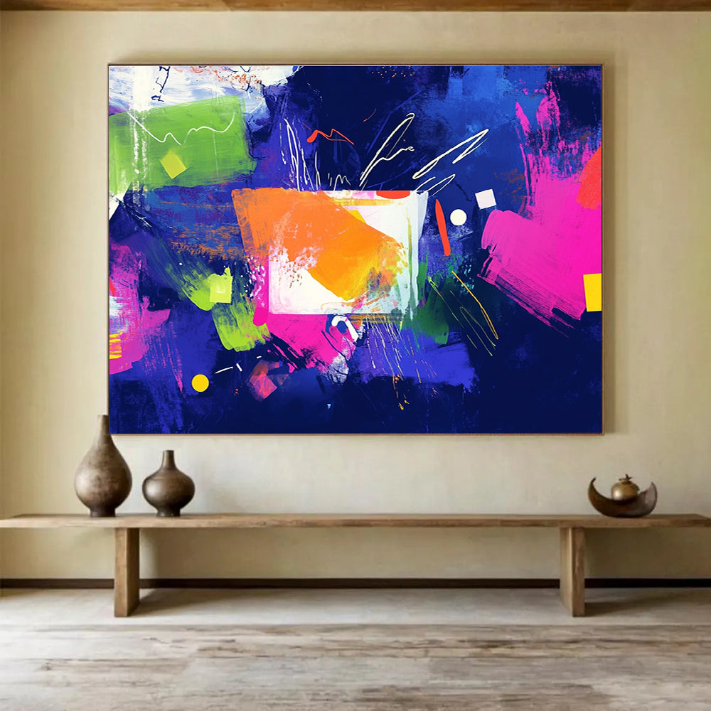 Vibrant Color Block Abstract  Bold and Energetic ABS052