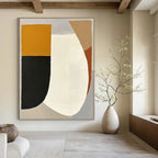 Simple Geometric Abstract Painting for Scandinavian - Styled Homes GAB1098